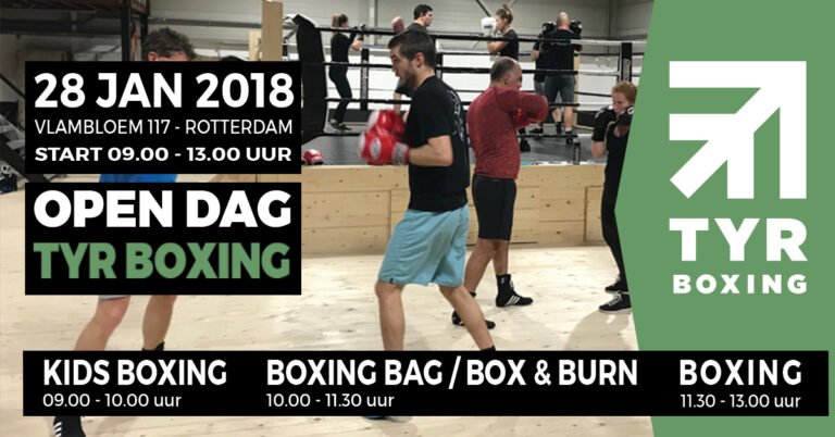 Open dag TYR Boxing op zondag 28 januari