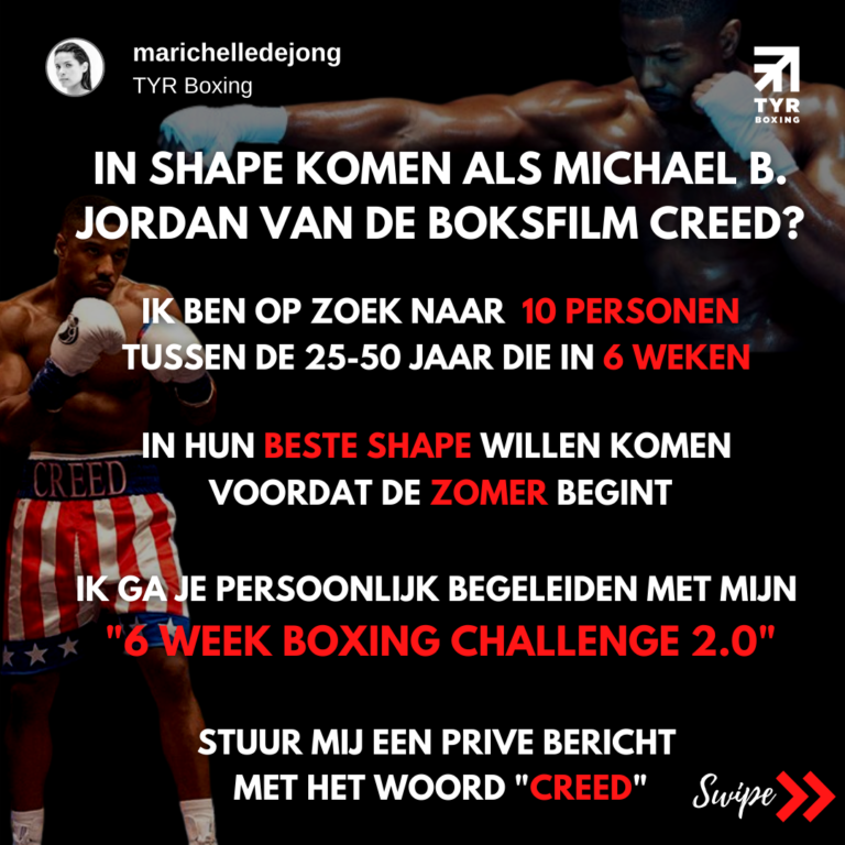 Inschrijving tm 22 april ” 6 Week Boxing Challenge 2.0″