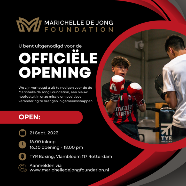 Officiële opening MARICHELLE DE JONG FOUNDATION