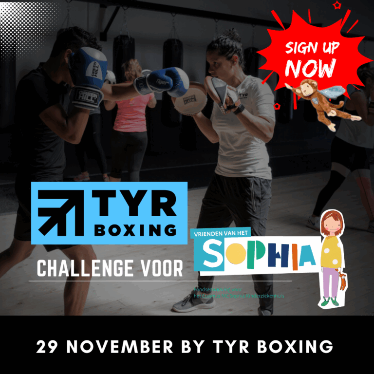 Sophia’s TYR Boxing Challenge 29/11  “Knok mee voor een glimlach!”